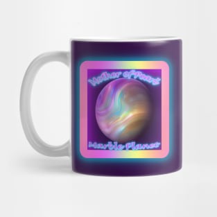 Mother of Pearl Marble Planet Mug